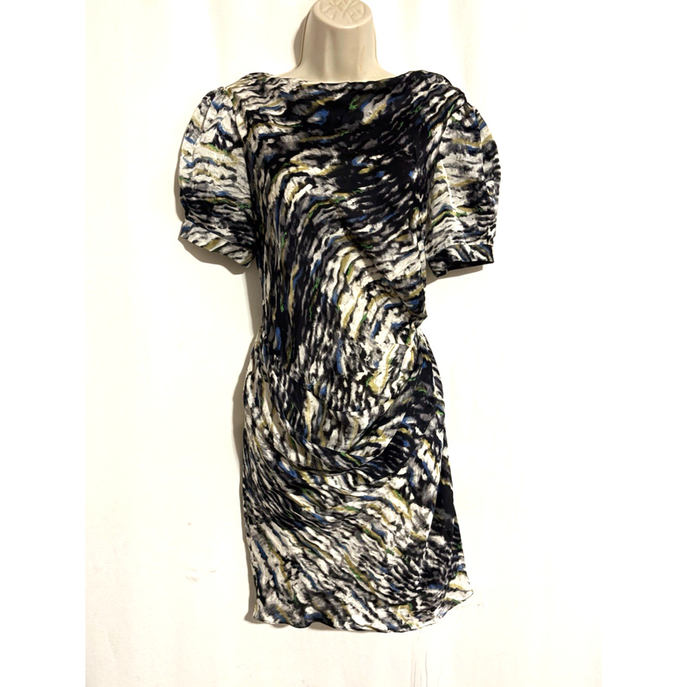 Vtg Balenciaga Dress 38 Italy Silk Mini 2000s Designer Runway Nicolas Ghesquière